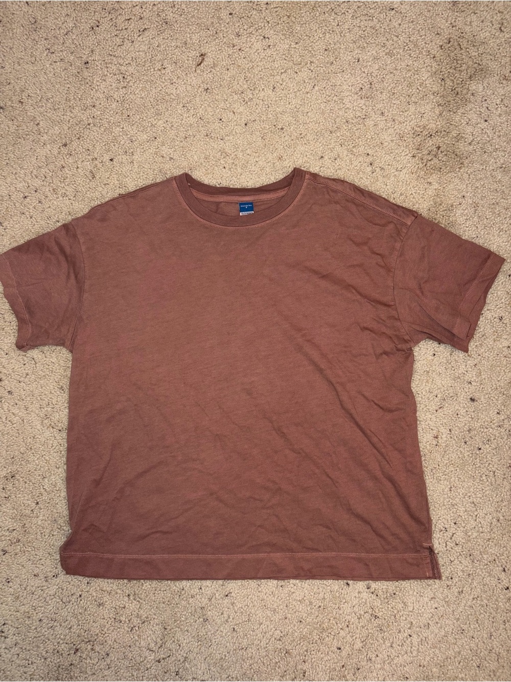 Old Navy Vintage Crew-Neck T-Shirt - Dusty Mauve / Terracotta (Size S)